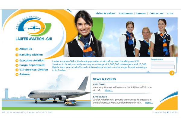 בניית אתר: Laufer Aviation