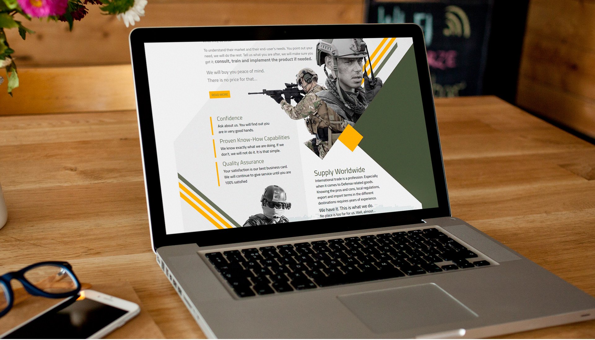 פרויקט Website design: YaYa Projects