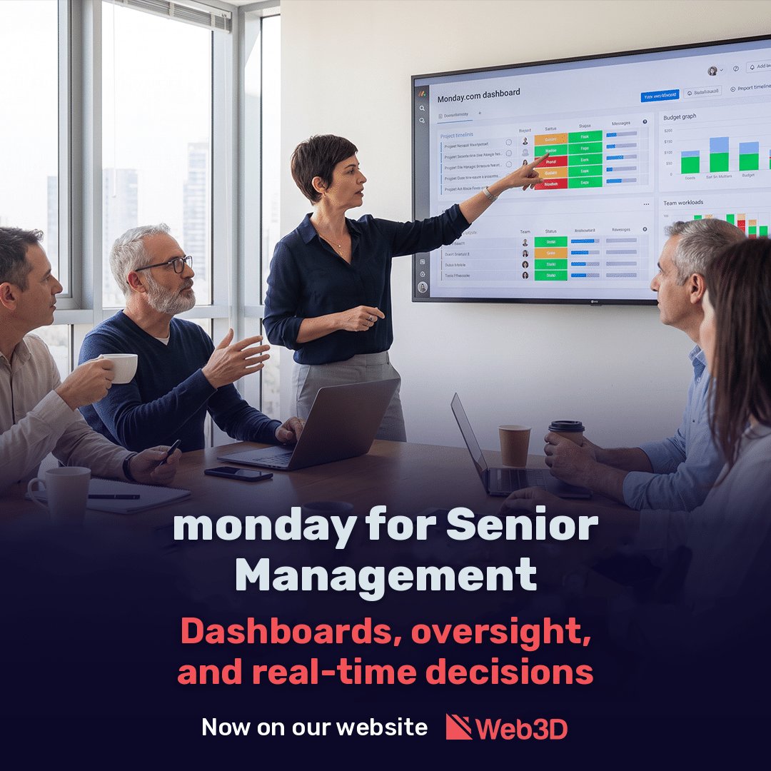 monday.com for Senior Management: Dashboards, Oversight, and Real-Time Decisions