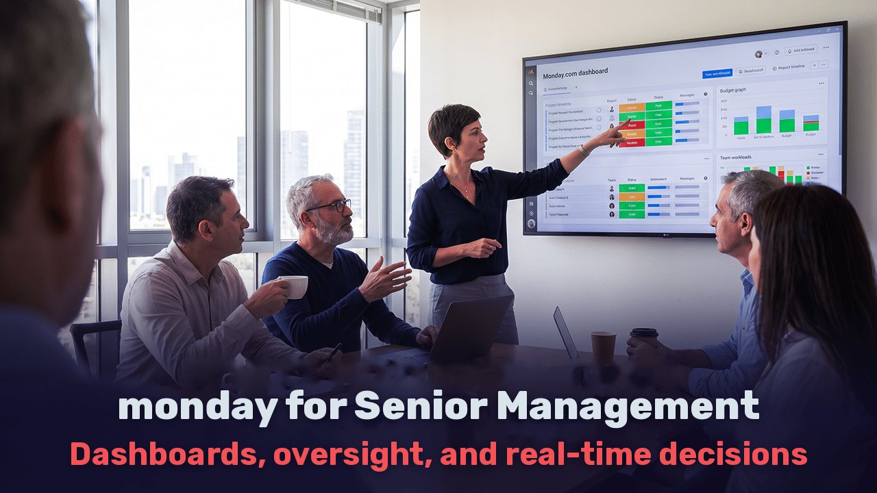 monday.com for Senior Management: Dashboards, Oversight, and Real-Time Decisions